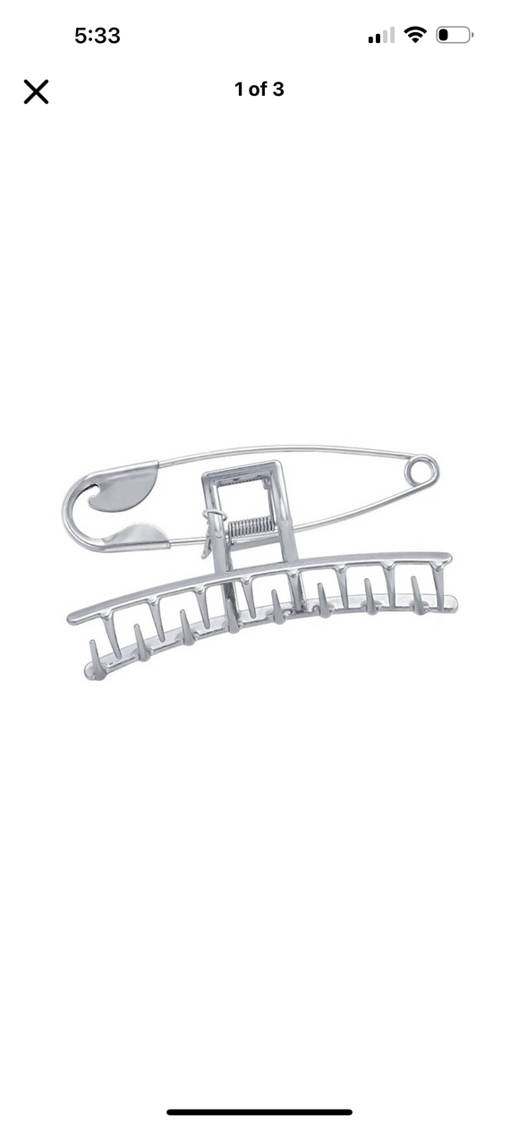 “Grap the safety pin” Claw Clip