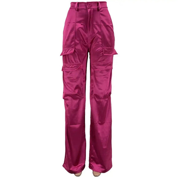 Eli Satin Cargo trousers