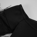 Lala sheer panel maxi dress