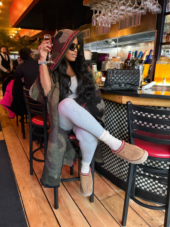Just Vibin Hooded Maxi Sweater
