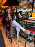 Just Vibin Hooded Maxi Sweater