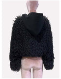 Crossing Ways Shag hooded Bomber