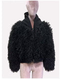 Crossing Ways Shag hooded Bomber