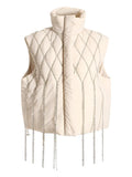 Embellished detail padded Blazer Vest