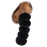 Caught in the mix cropped Fox Fur Bomber