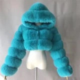 Da fly girl Cropped Hooded Bomber