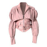Faux Leather vest  Jacket