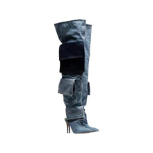 Serena Denim Patchwork Boot