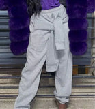 Criss cross sweatpants