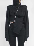Evia assymetrical Zip Sweater