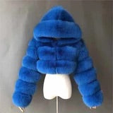 Da fly girl Cropped Hooded Bomber