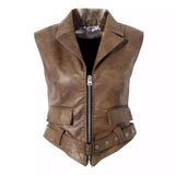 Faux Leather vest  Jacket