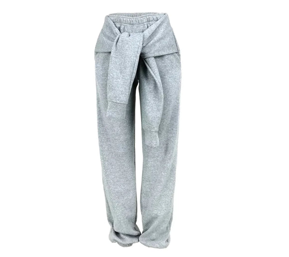 Criss cross sweatpants