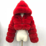 Da fly girl Cropped Hooded Bomber