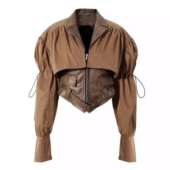 Faux Leather vest  Jacket