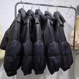 Demi Cropped leather Down Coat