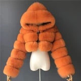 Da fly girl Cropped Hooded Bomber