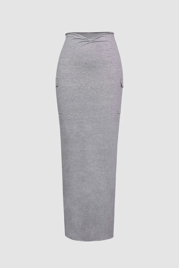 Grey maxi Skirt